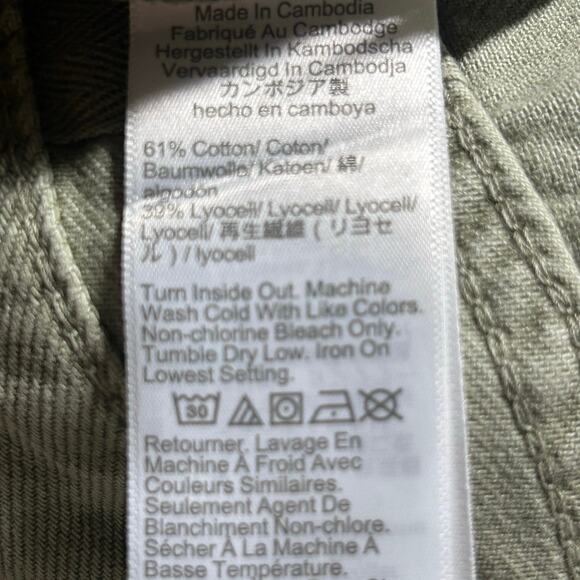 Madewell Women's Superwide Leg Airy Denim Drawstring Jeans Green 30 New - Picture 10 of 11